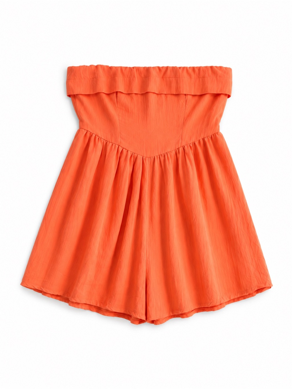 Princess Polly Coral Strapless Romper | Size M
